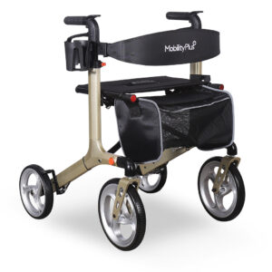 Alternative view of MobilityPlus+ Deluxe 2.0 Ultra-Light Folding Rollator with Seat