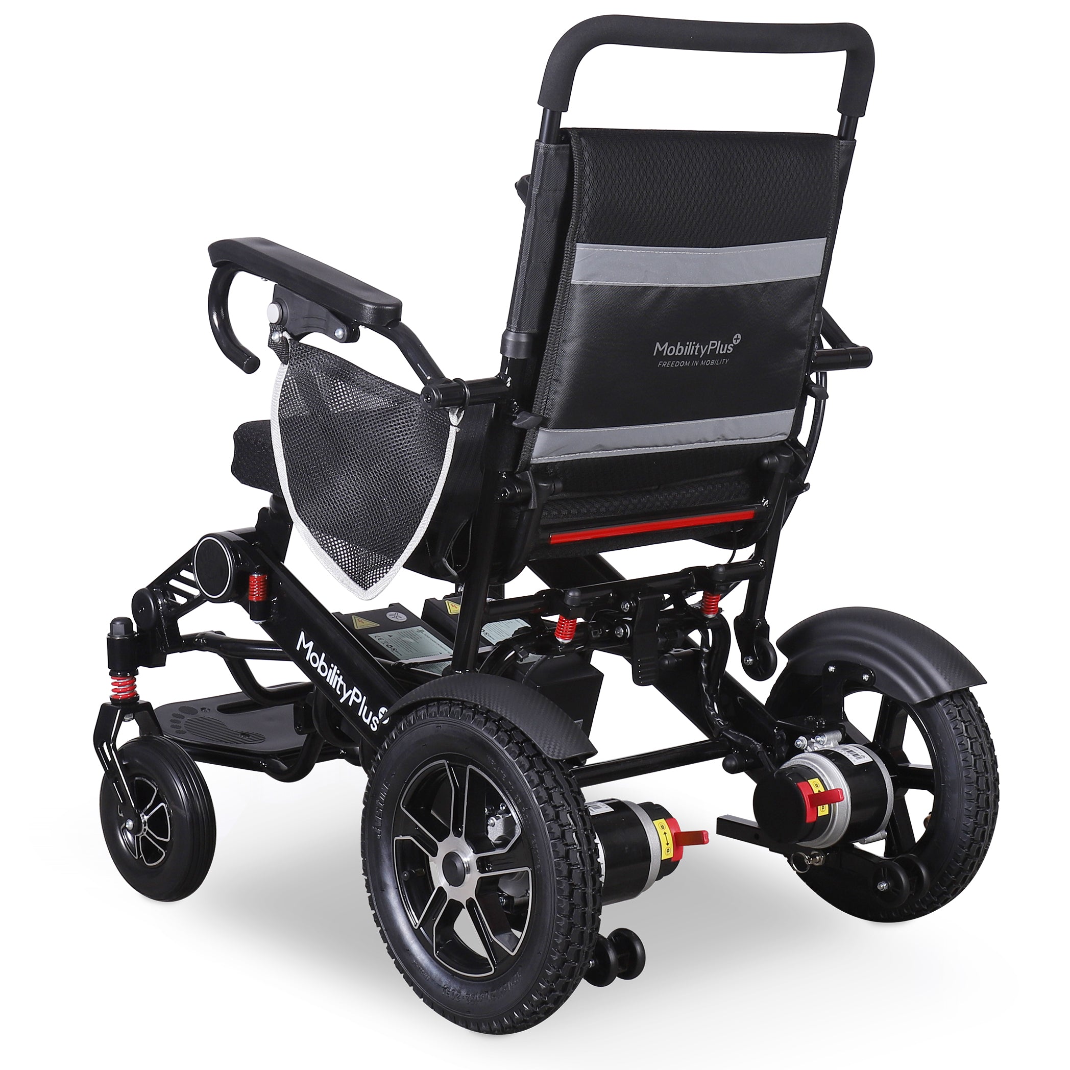 MobilityPlus+ FortisHD Lightweight Folding Electric Wheelchair | Wide Seat, 180kg Load Capacity - Image 9