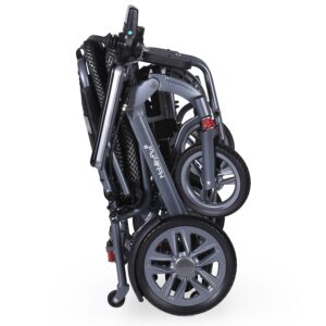 Alternative view of MobilityPlus+ Axion Ultra-Light Folding Electric Wheelchair
