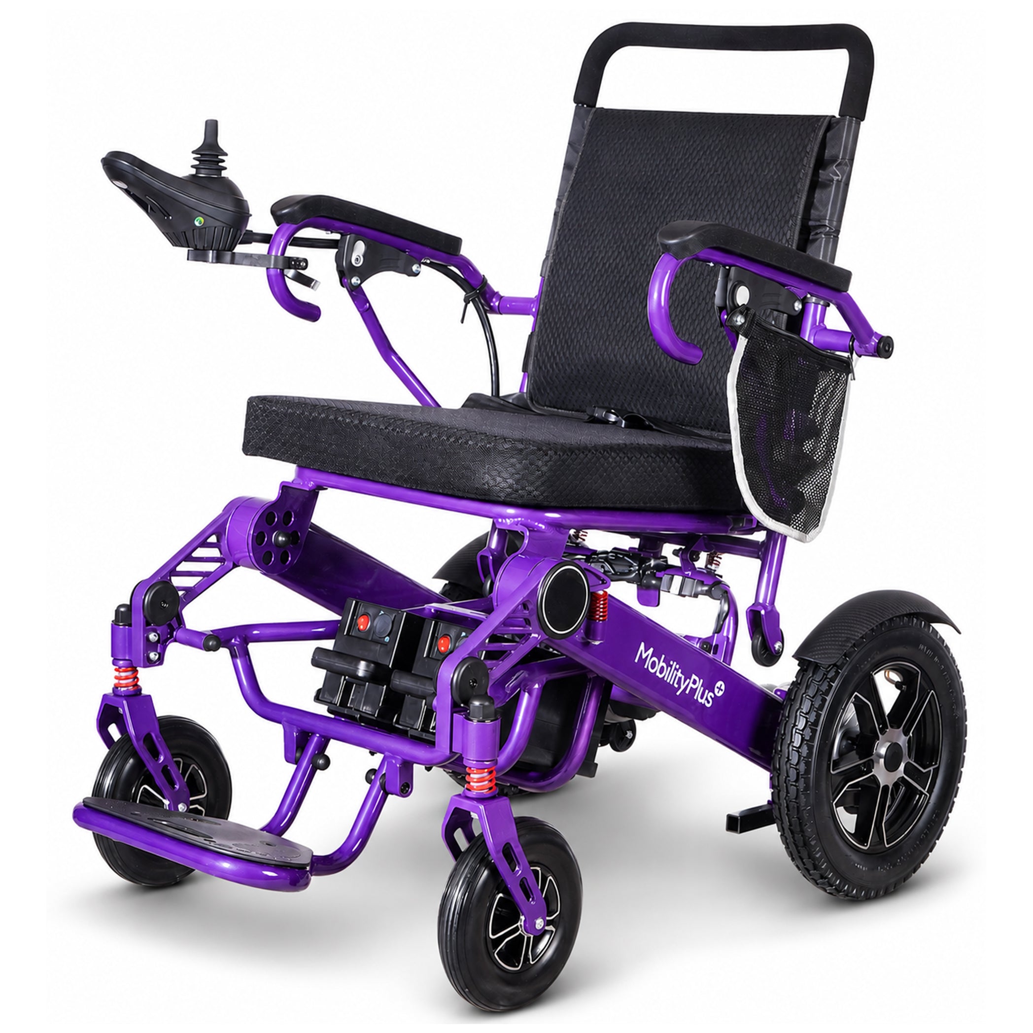 MobilityPlus+ FortisHD Lightweight Folding Electric Wheelchair | Wide Seat, 180kg Load Capacity - Image 5
