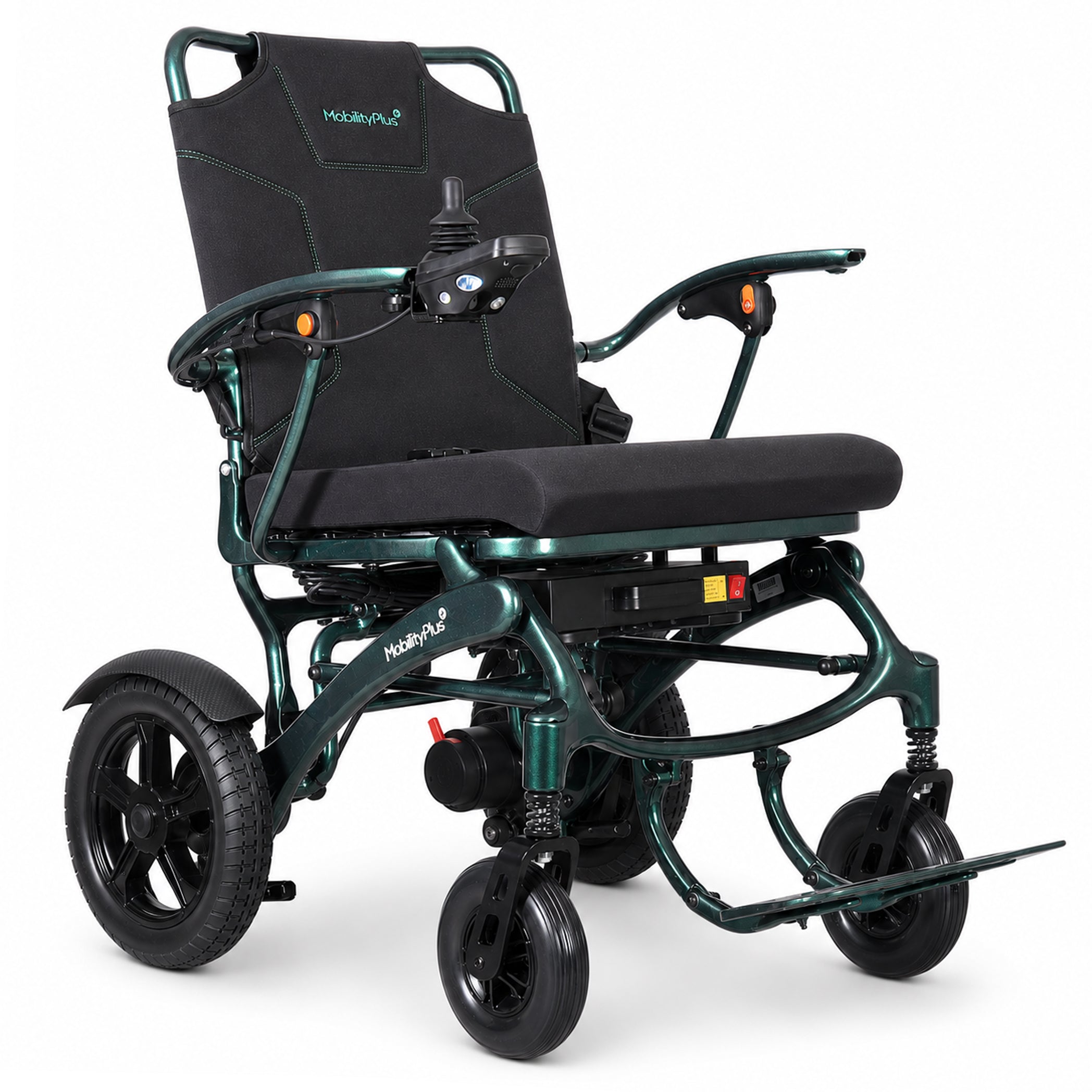 MobilityPlus+ SuperNova Ultra-Light Carbon Folding Electric Wheelchair | Wide Seat, 160kg Load Capacity - Image 4