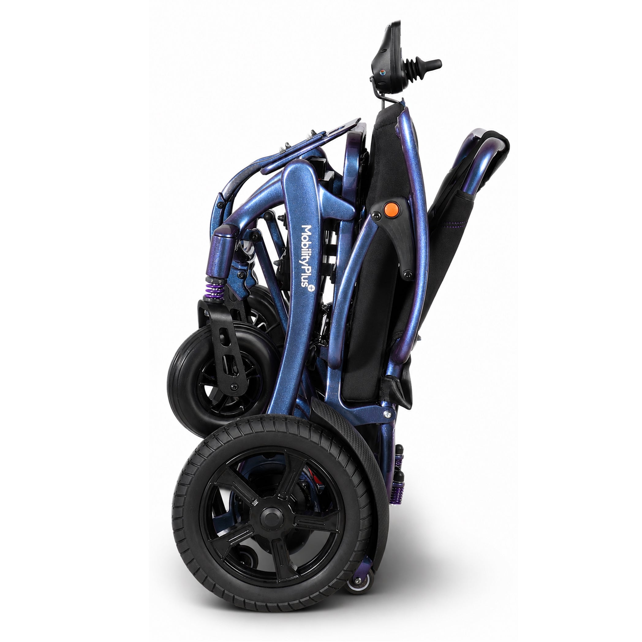MobilityPlus+ SuperNova Ultra-Light Carbon Folding Electric Wheelchair | Wide Seat, 160kg Load Capacity - Image 2