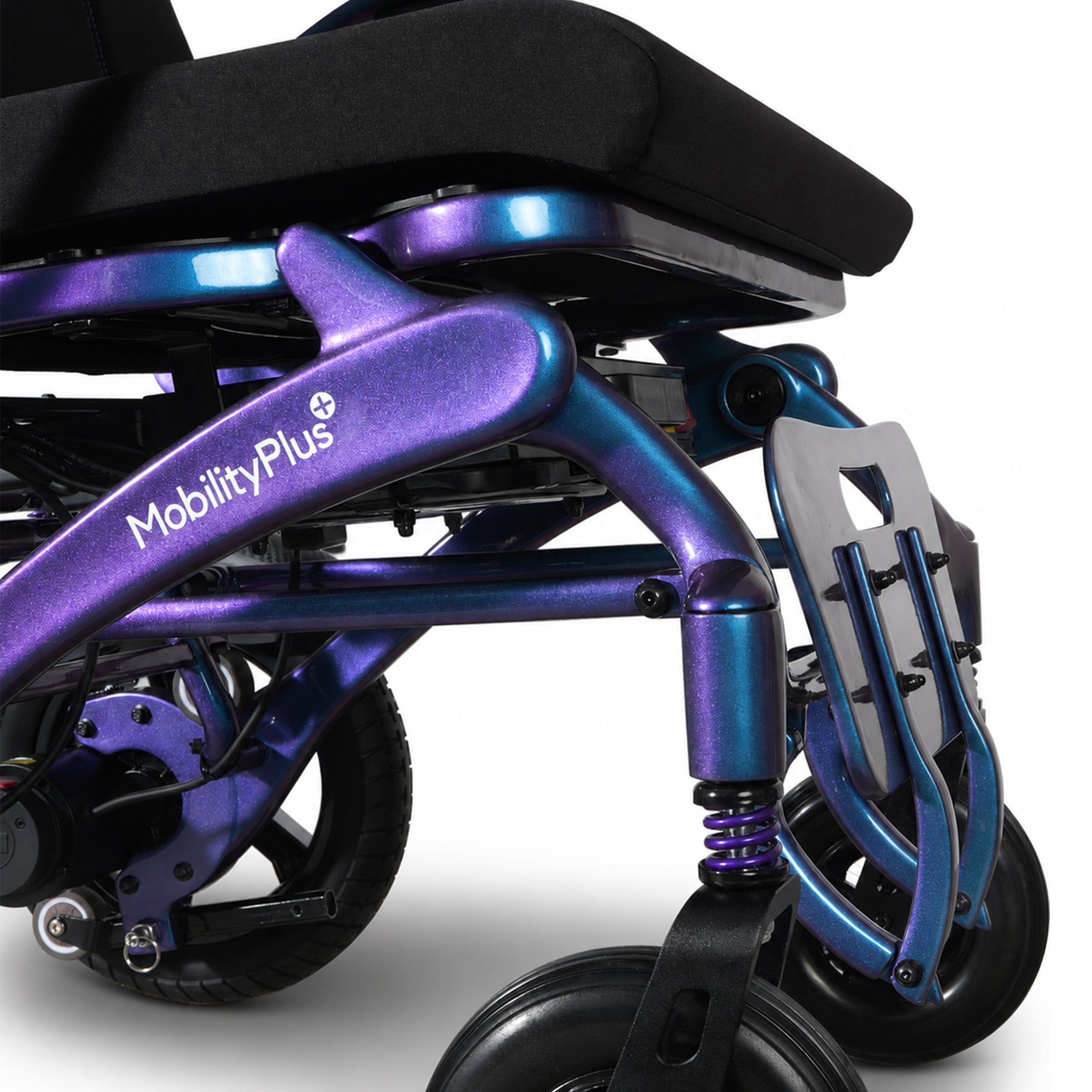 MobilityPlus+ SuperNova Ultra-Light Carbon Folding Electric Wheelchair | Wide Seat, 160kg Load Capacity - Image 18