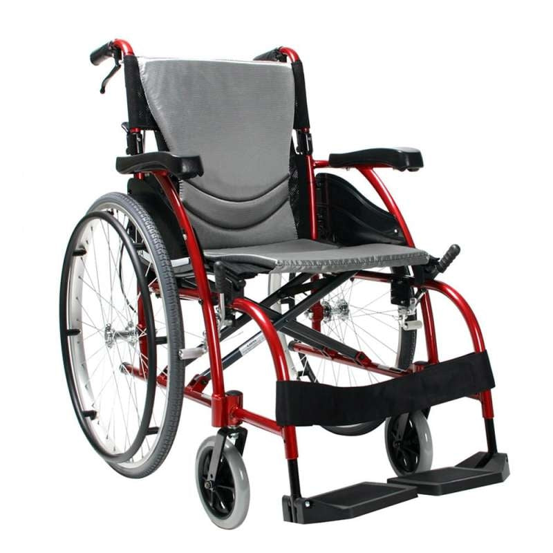 Ergo 115 Self Propel Wheelchair - 20" Seat - Red - Image 2