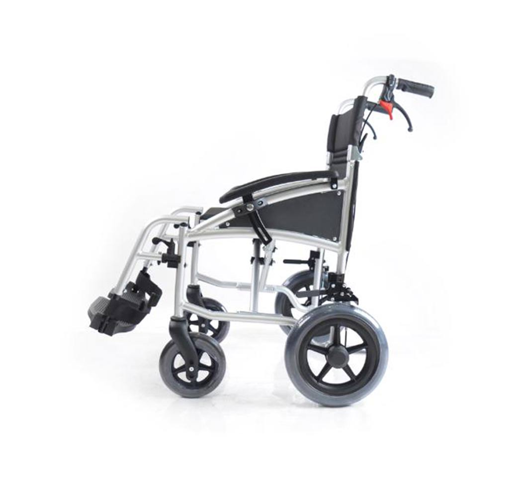 i-Lite Plus Aluminium Transit Wheelchair - Silver